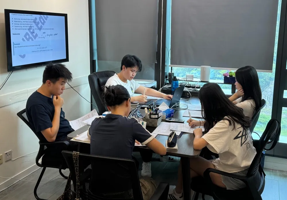 Small group tutoring session